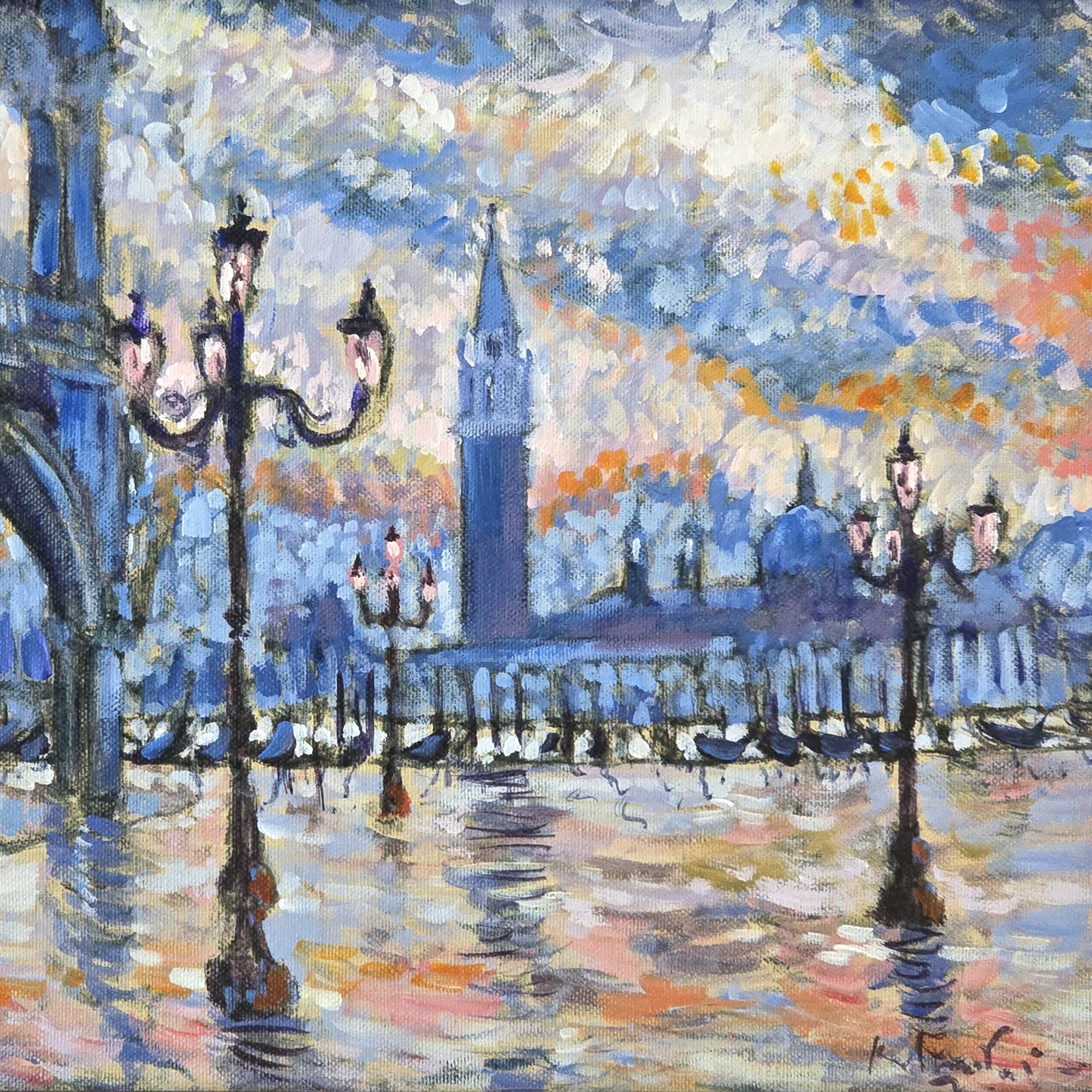 Rob VAN TRIER (1957) Venice cityscape.