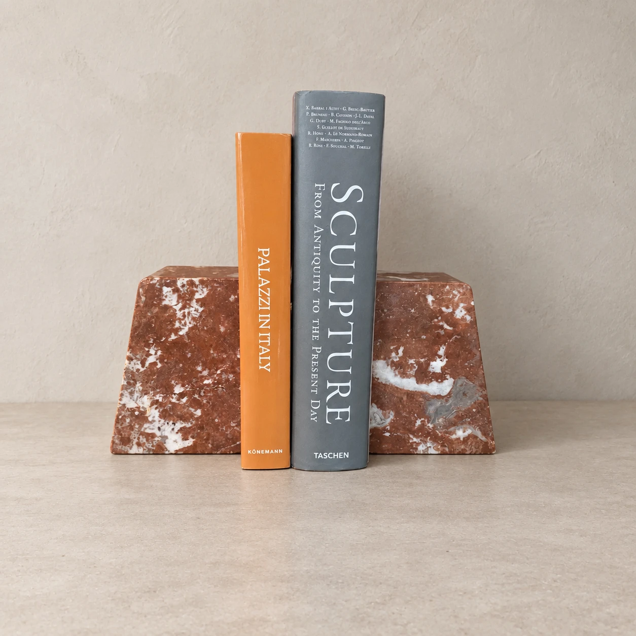 Art Deco Polychrome Marble Bookends, circa 1930s–1940s - Image 3