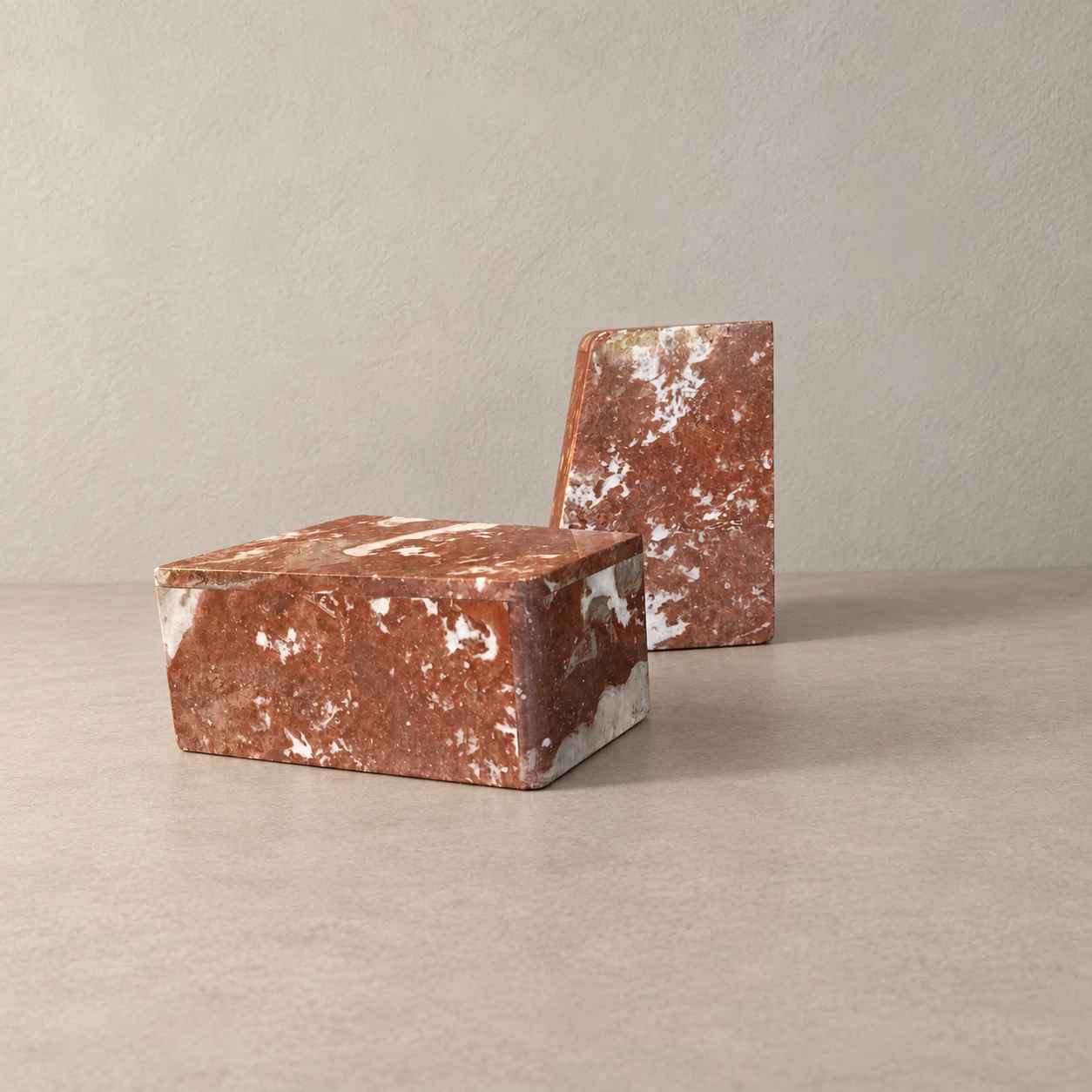 Art Deco Polychrome Marble Bookends, circa 1930s–1940s - Image 6