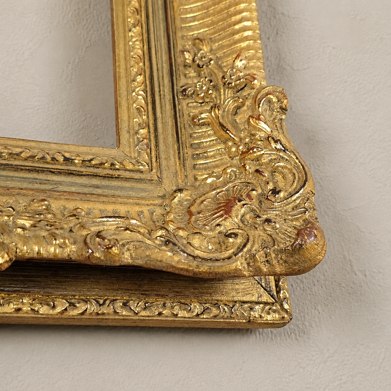 Vintage Gilded Picture Frame in the Louis XV Style, 1950s-1960s - Image 4