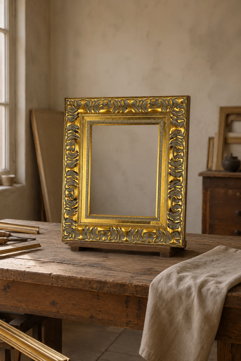 Classical-Style Gilt Frame - Antique Gold Finish - Image 5