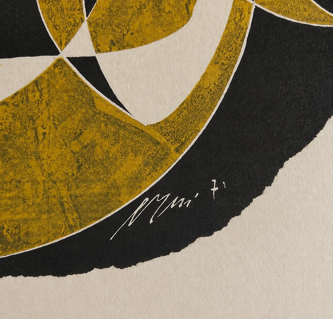 Hans Erni (1909–2015). Two Profiles – Mixed Media on Paper, 1971 - Image 8