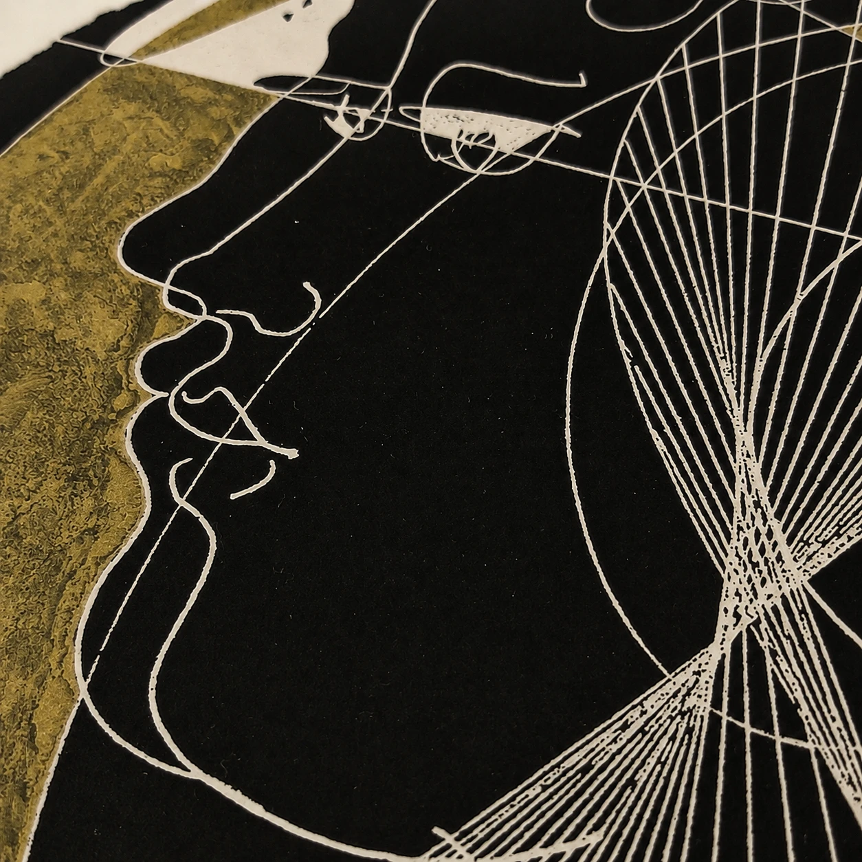 Hans Erni (1909–2015). Two Profiles – Mixed Media on Paper, 1971 - Image 11