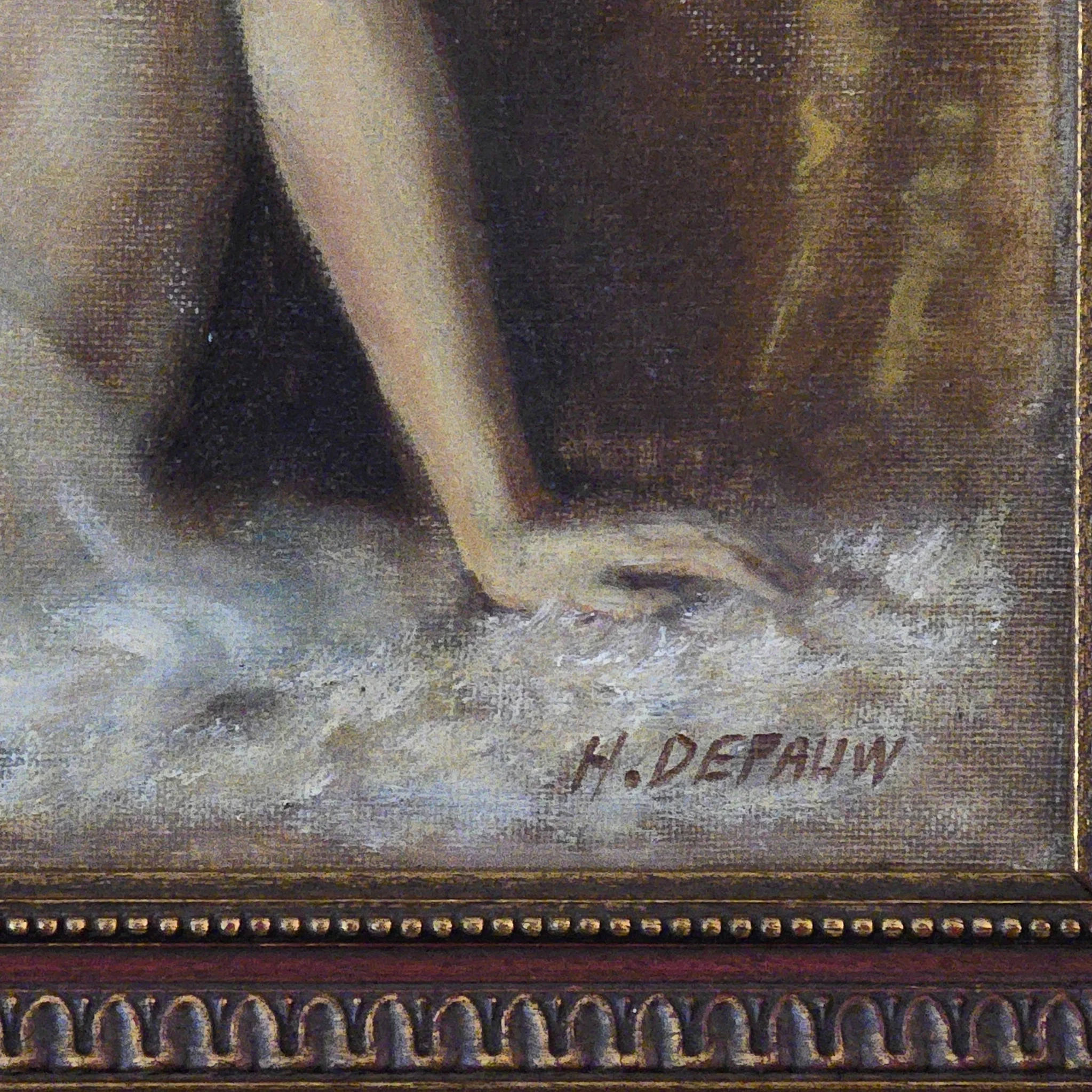 Henri DE PAUW (XX) Belgian school. Impressionist female nude. Oil on Canvas - Image 3