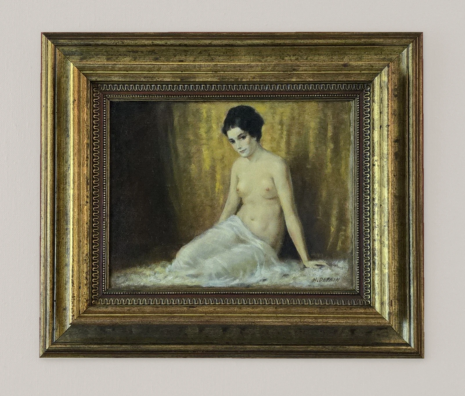 Henri DE PAUW (XX) Belgian school. Impressionist female nude. Oil on Canvas - Image 4
