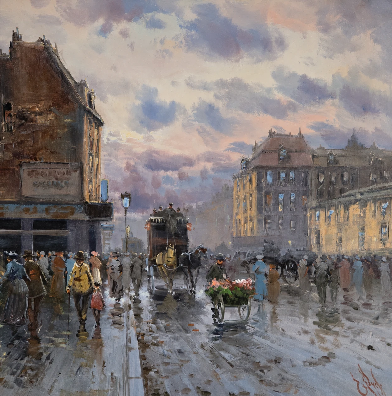 Emilio PAYES CARRANZA (1935) Echo’s of Paris. Oil on Canvas - Image 3
