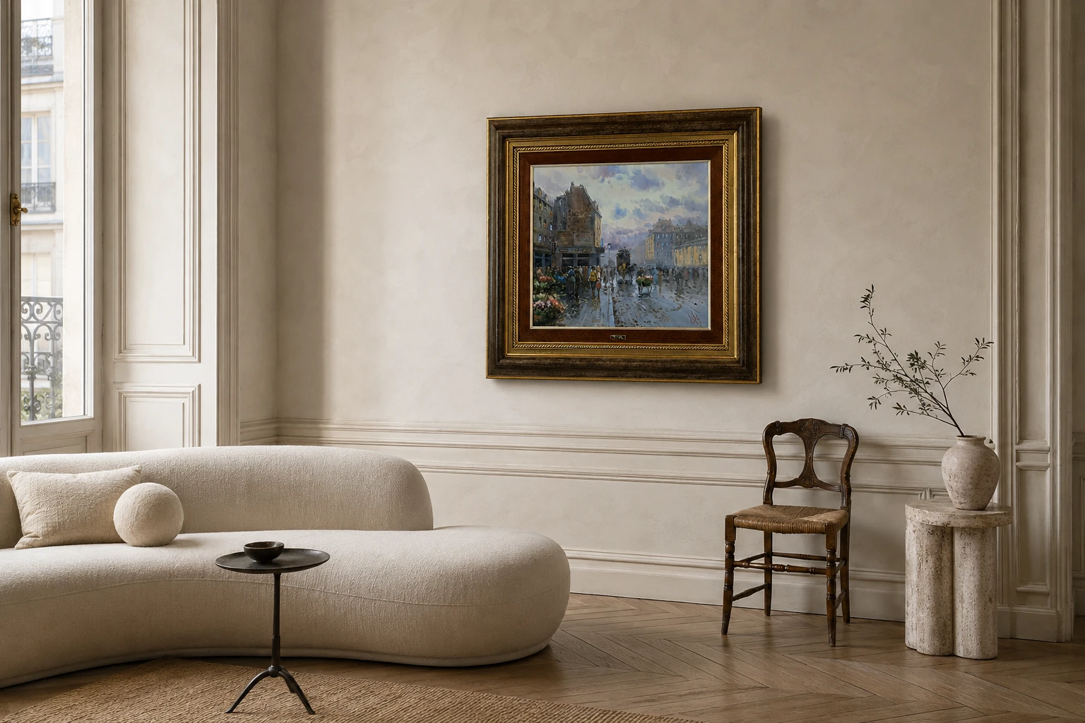 Emilio PAYES CARRANZA (1935) Echo’s of Paris. Oil on Canvas - Image 6