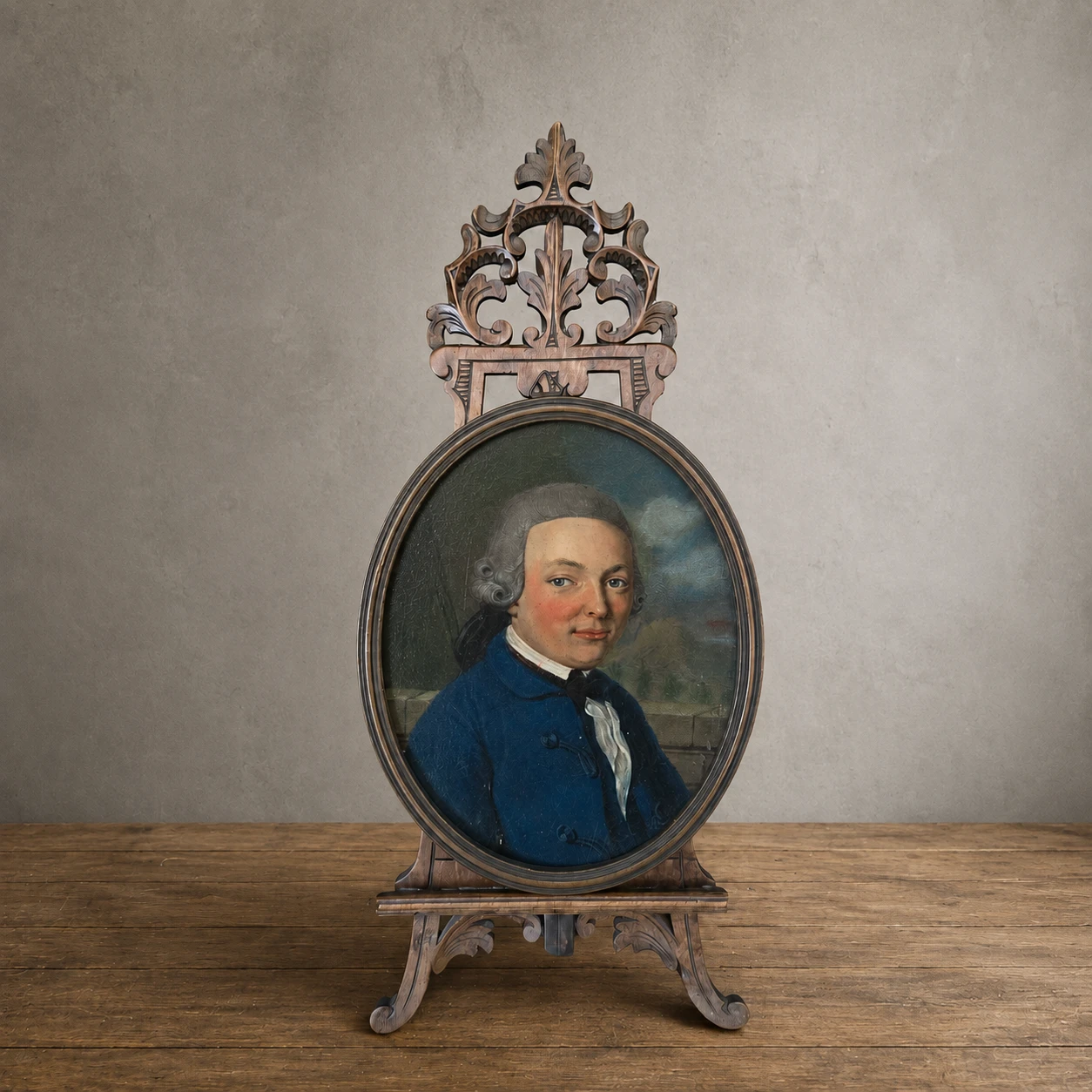Dutch School, 18th Century . Portrait of Martinus van Toulon – Oil on Copper - Image 7