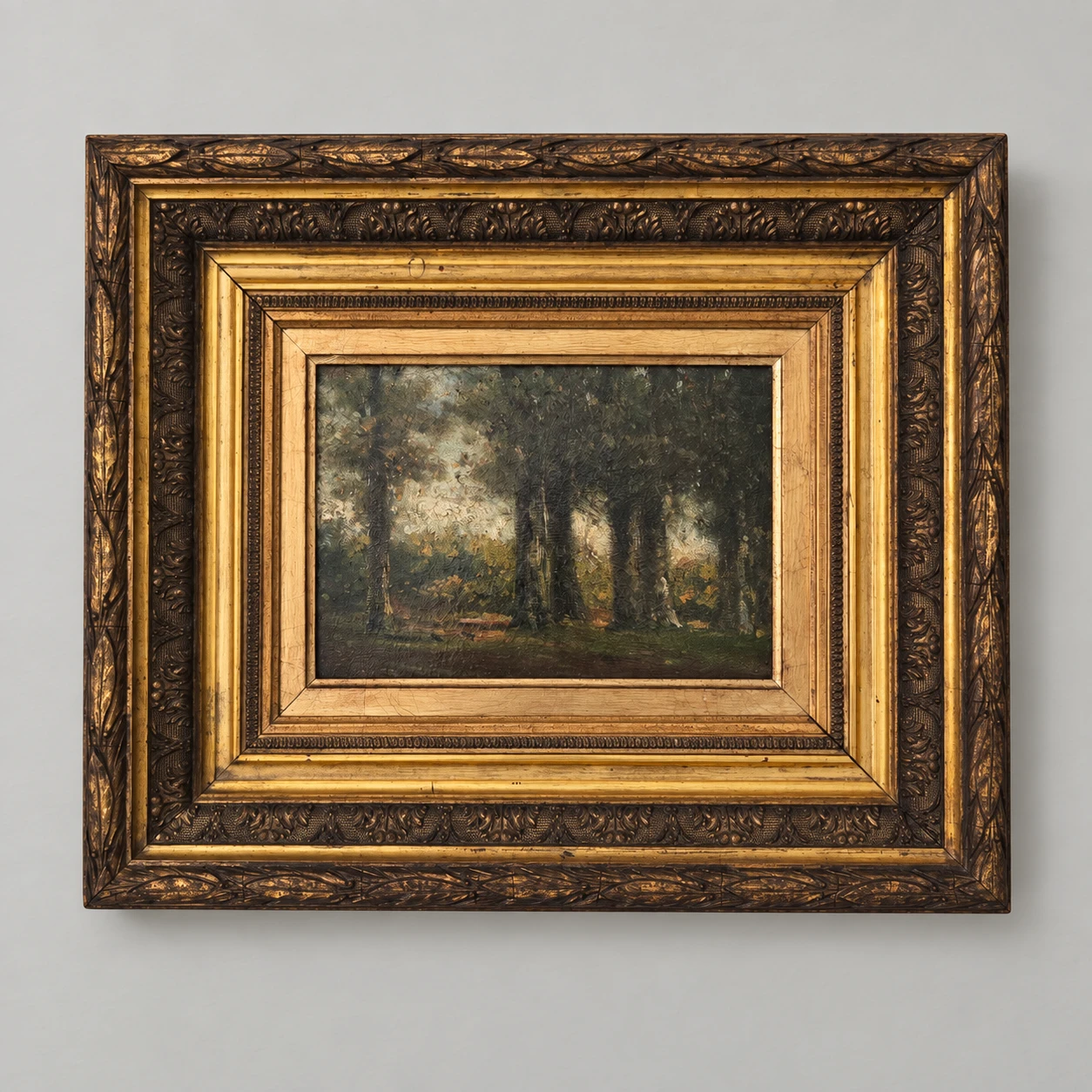 European School, 19th Century. Woodland Landscape - Oil on Panel - Image 7