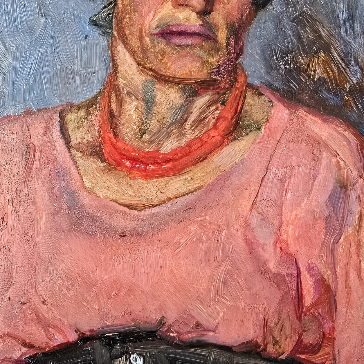 Unknown Artist. European School, Early 20th Century. Portrait of a Southern Italian Woman - Oil on Wooden Panel - Image 8