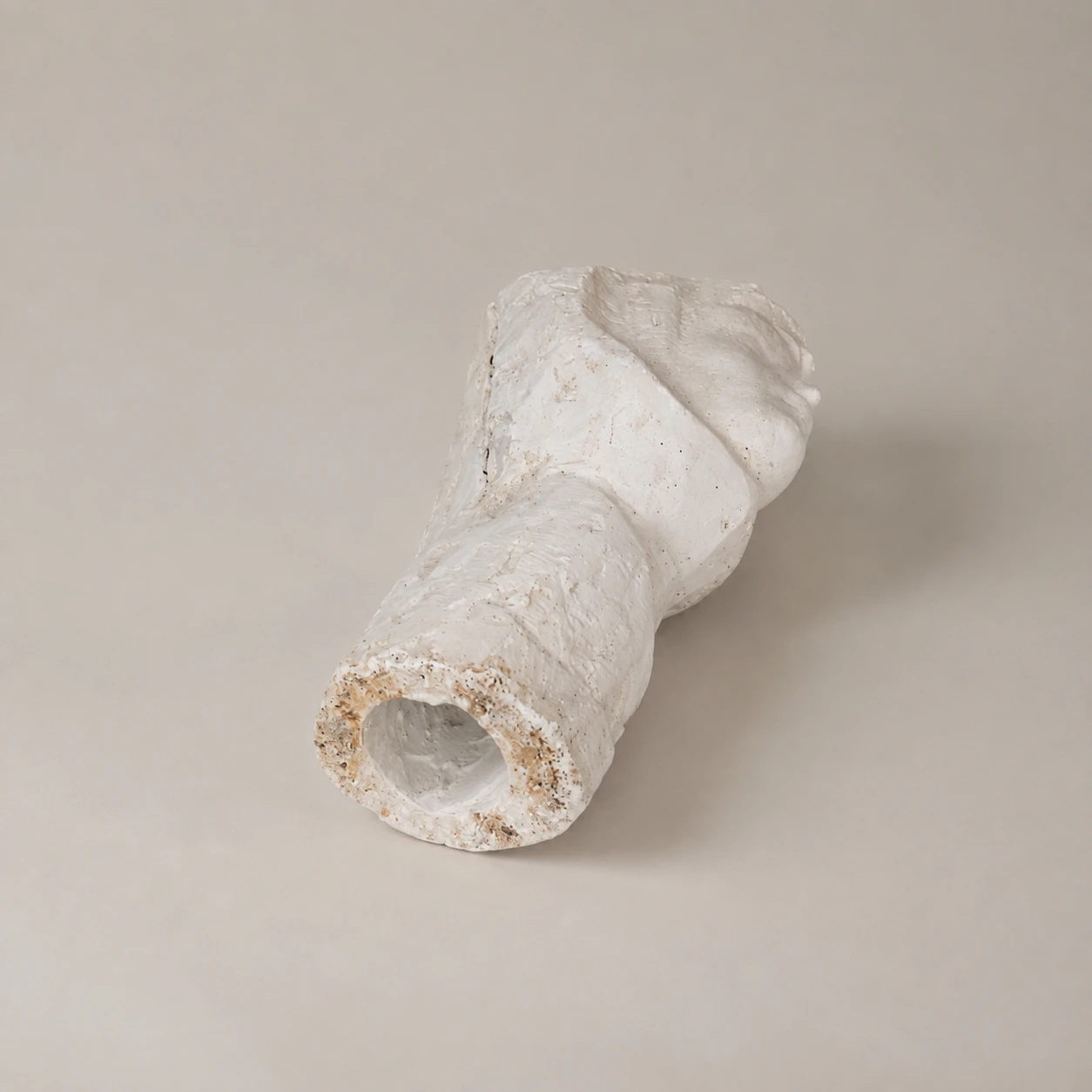 Romanian School, 1960s–1970s. Woman Wearing a Headscarf – Plaster Sculpture - Image 8