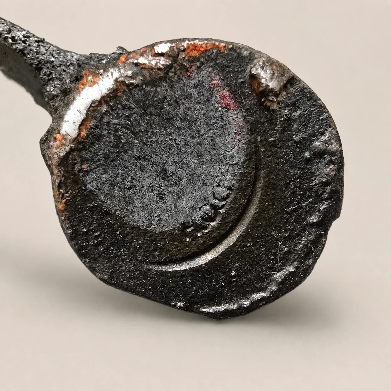 Brutalist Sculptural Candlestick, circa 1960s–1970s – Cast Metal - Image 6