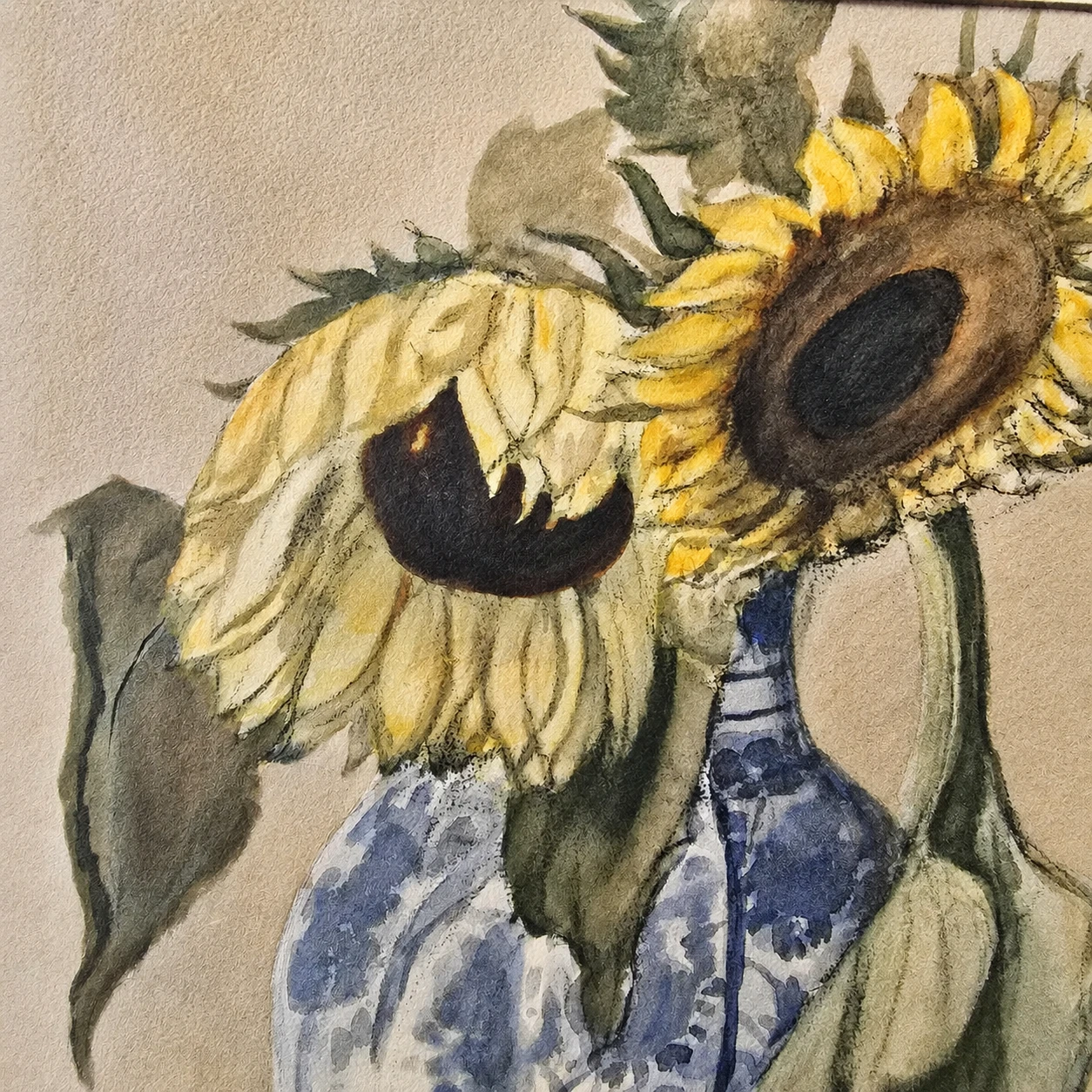 Otto Dix (1891–1969). German School, 20th Century. Still Life with Sunflowers – Watercolour on Paper - Image 18