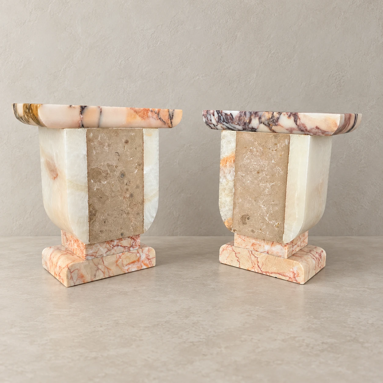 Pair of Art Deco Marble Ornaments, probably 1930s - Image 5