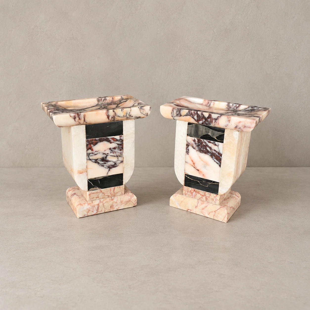 Pair of Art Deco Marble Ornaments, probably 1930s - Image 9