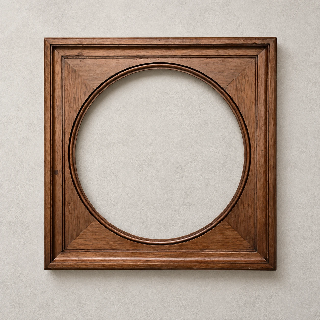 Wooden Frame with Circular Opening - 19th Century