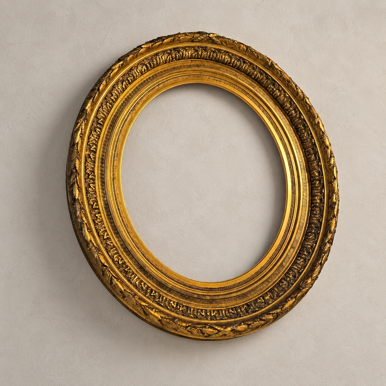 Late 19th-Century Oval Gilded Frame in the Barbizon Style - Image 4