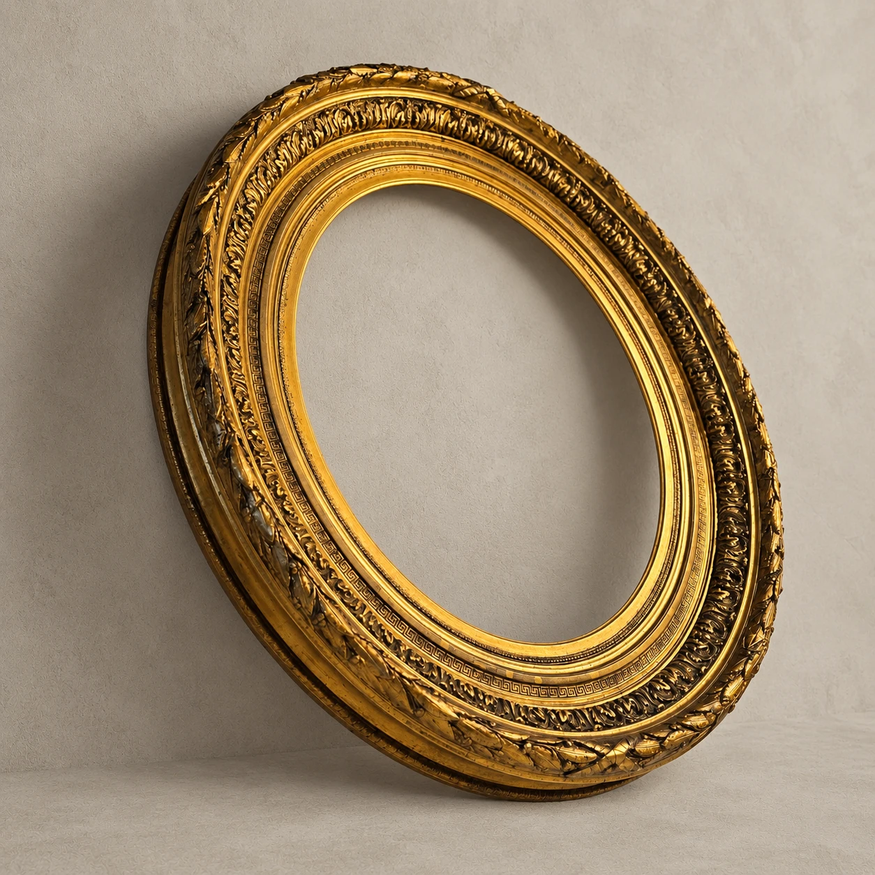 Late 19th-Century Oval Gilded Frame in the Barbizon Style - Image 9