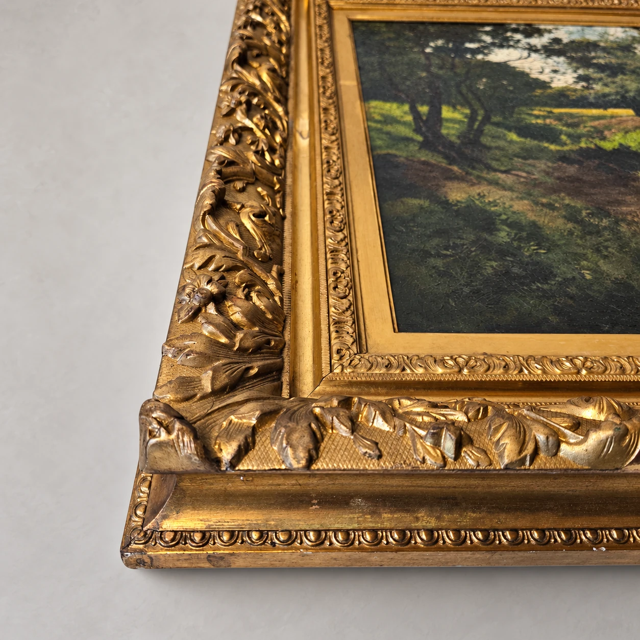 Eduard August Becht (1868-1931). Dutch School, late 19th / early 20th century. Woodland Landscape - Oil on canvas - Image 12